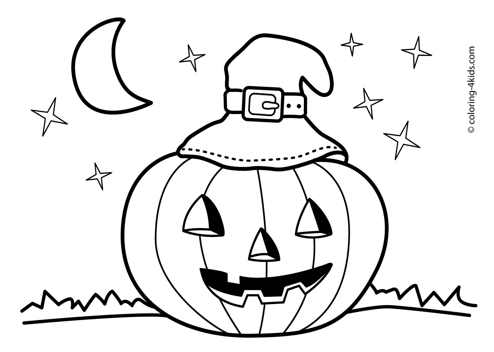Toddler Halloween Coloring Pages Printable
 Halloween jack o lantern coloring pages for kids