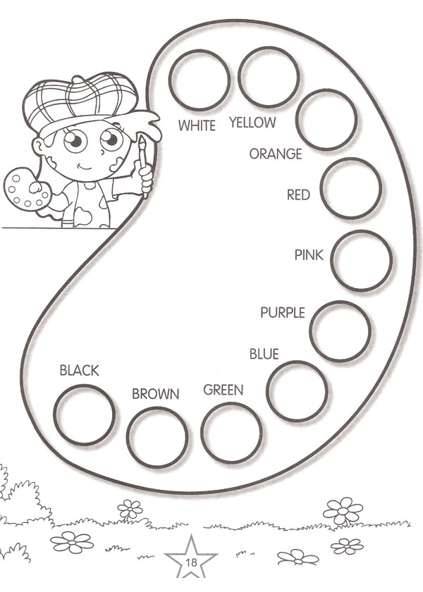 Toddler Learning Coloring Pages
 Printable Activities Learn colors 14