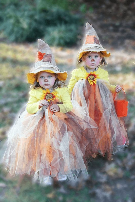 Toddler Scarecrow Costume DIY
 DIY Scarecrow Tutu Halloween Costume