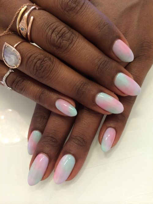 Toe Nail Colors For Dark Skin
 pastel nail design dark skin blackgirlnails