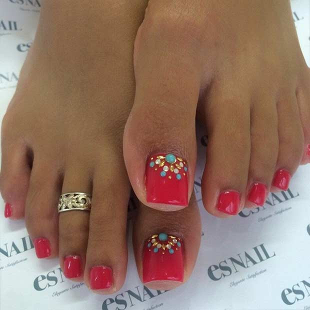 Toe Nail Designs For Spring
 31 Easy Pedicure Designs for Spring Page 2 of 3