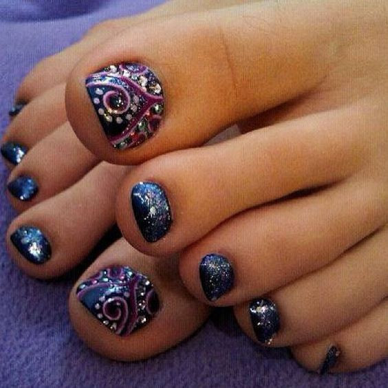 Toe Nail Designs Pictures
 Pedicures Just Got Better With These 50 Cute Toe Nail Designs