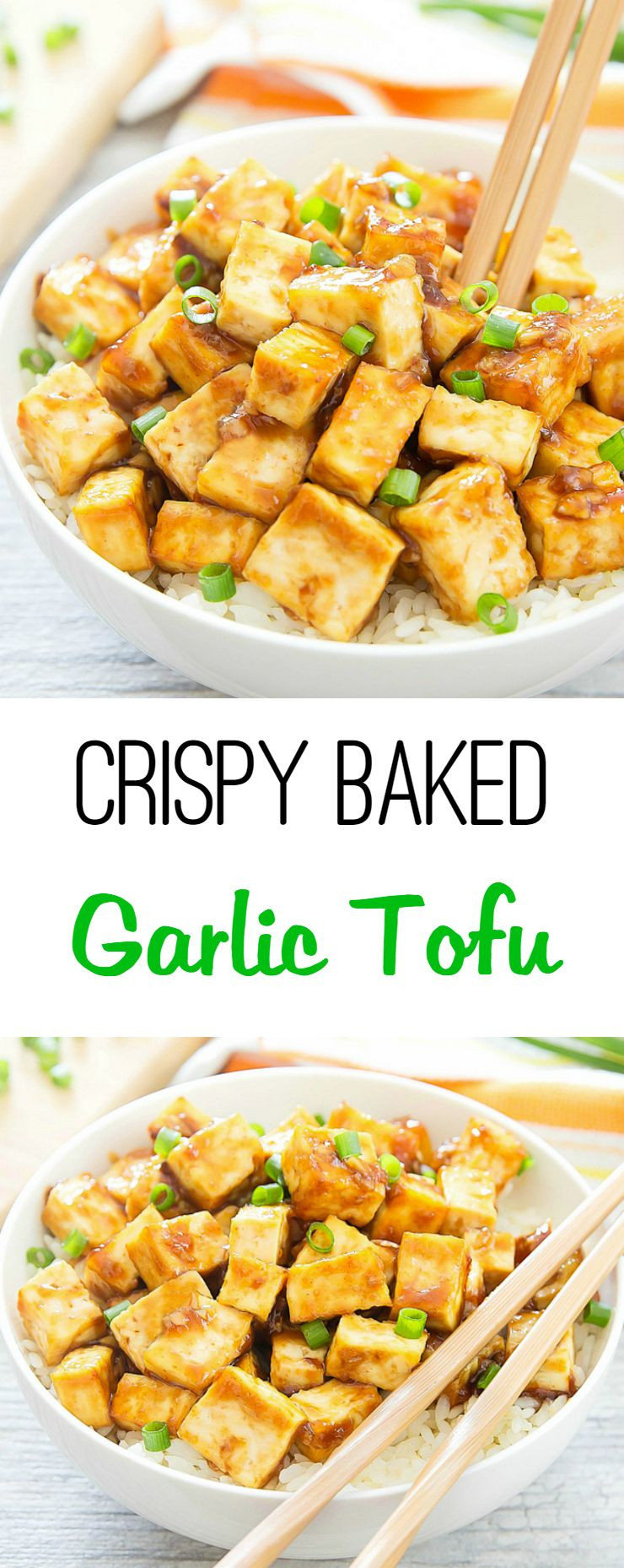 Tofu Recipes Baked
 Crispy Baked Garlic Tofu Recipe