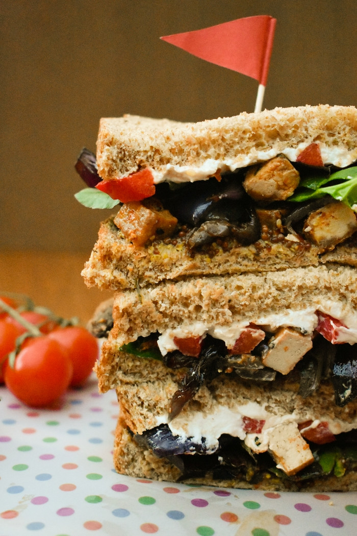 Tofu Sandwich Recipes
 Roasted Ve able and Tofu Sandwiches Tinned Tomatoes