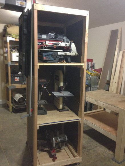 Tool Storage Bench
 Bench Power Tool Shelf Rack and Bench top Bench in 2019