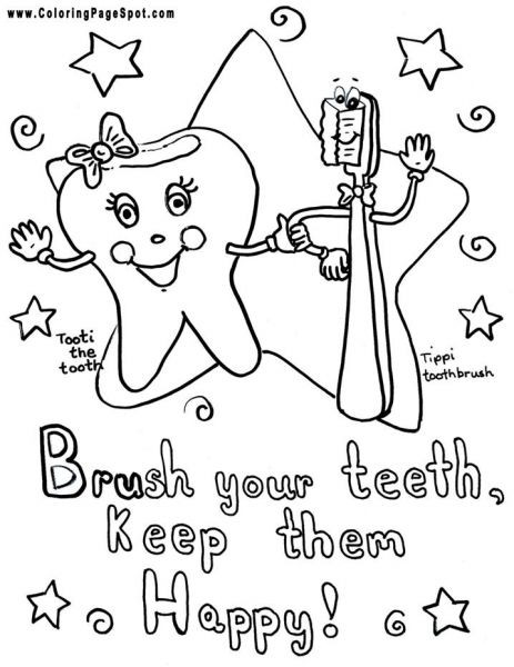 Tooth Coloring Pages Printable
 teeth coloring pages
