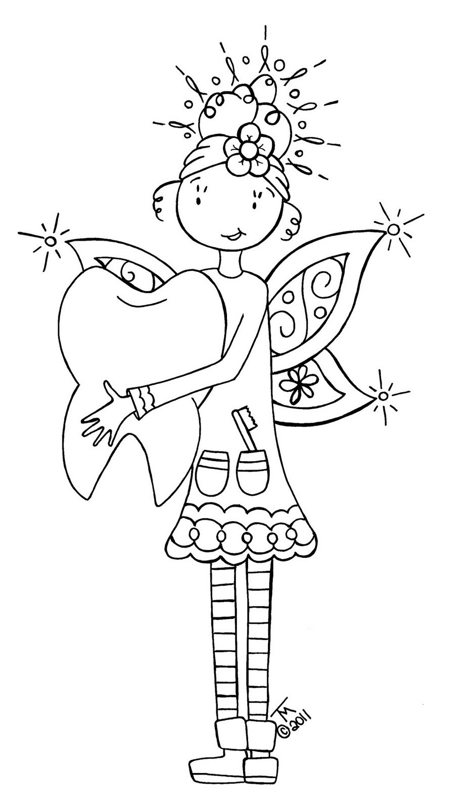 Tooth Coloring Pages Printable
 The Stamping Boutique 4 24 11 5 1 11