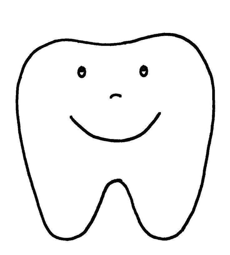 Tooth Coloring Pages Printable
 Best 25 Tooth template ideas on Pinterest