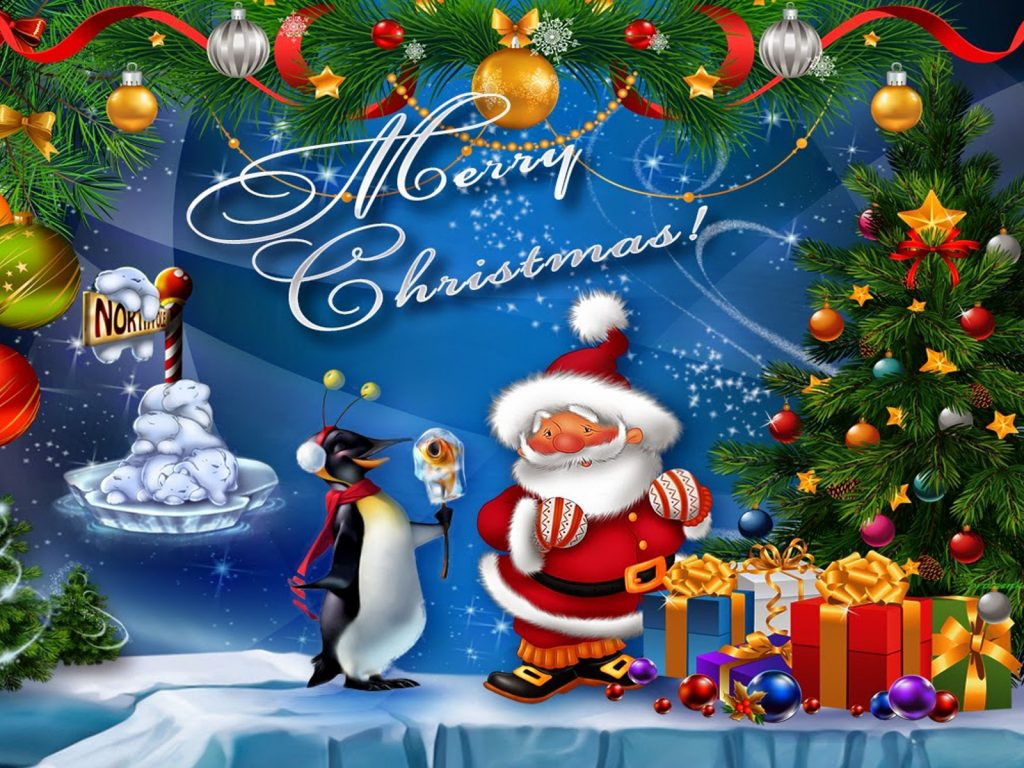 Top Kids Christmas Gifts 2020
 Christmas Postcard Santa Claus Christmas Tree With