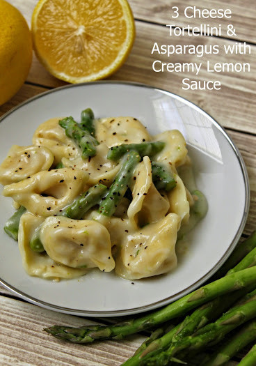 Tortellini Sauces Recipes
 Tortellini with Asparagus in a Light Creamy Lemon Sauce