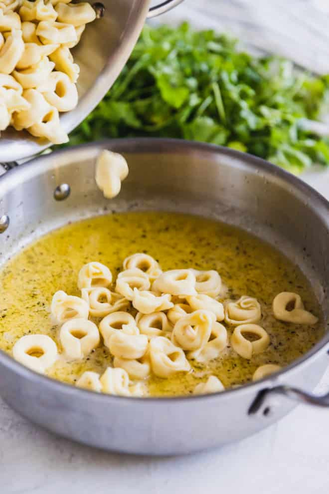 Tortellini Sauces Recipes
 Cheese Tortellini in Garlic Butter Sauce Recipe