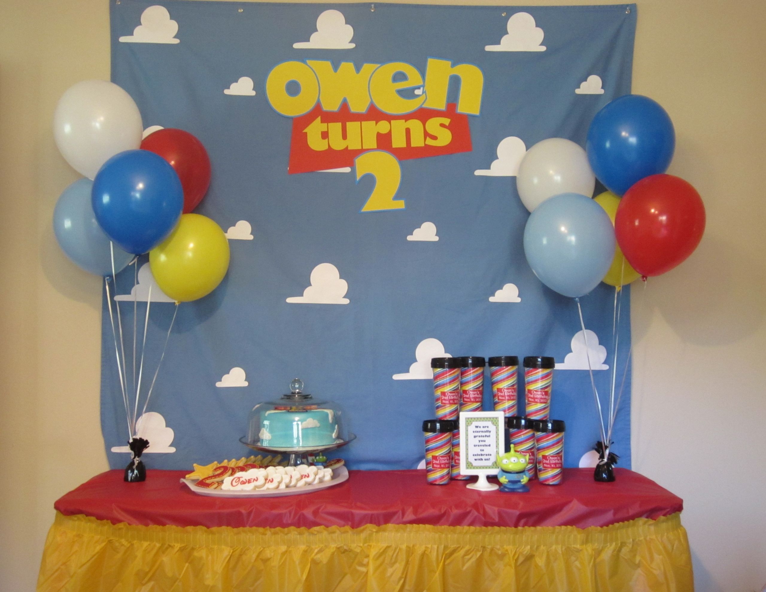 Toy Story Birthday Decorations
 You say it’s your birthday Toy Story party recap