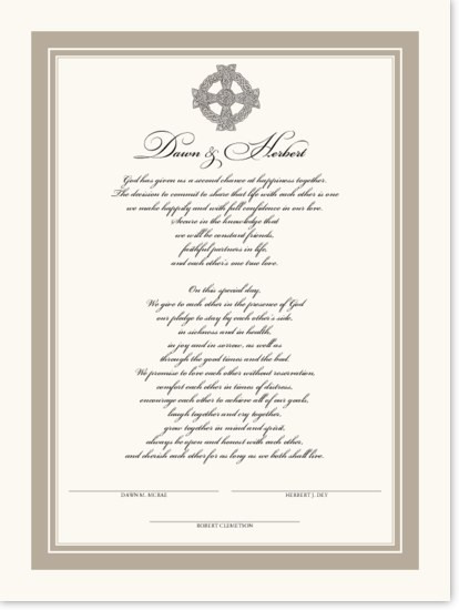 Traditional Irish Wedding Vows
 Irish Scottish and Celtic Wedding Vows Blessings and