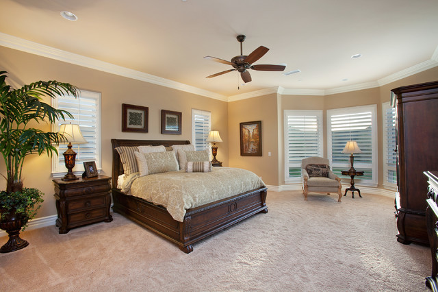 Traditional Master Bedroom
 Del Sur French Country Home Master Bedroom Traditional