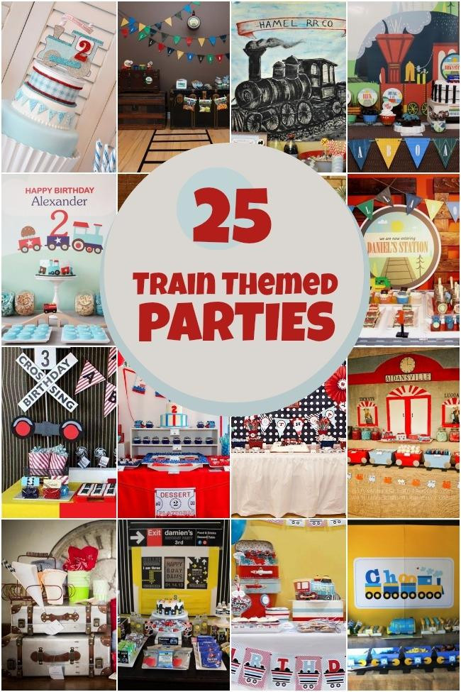 Train Birthday Decorations
 25 Train Themed Birthday Parties Spaceships and Laser Beams