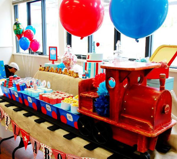 Train Birthday Decorations
 Kara s Party Ideas Train Boy Themed Birthday Party