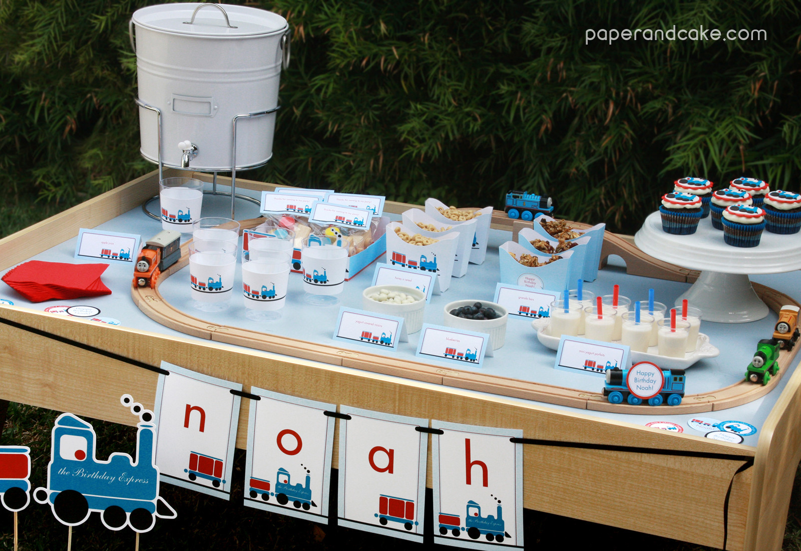 Train Birthday Decorations
 paper and cake New Party All Aboard the Printable Train