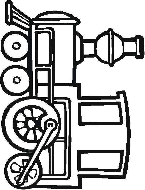 Train Coloring Pages For Kids
 simple coloring pages for children