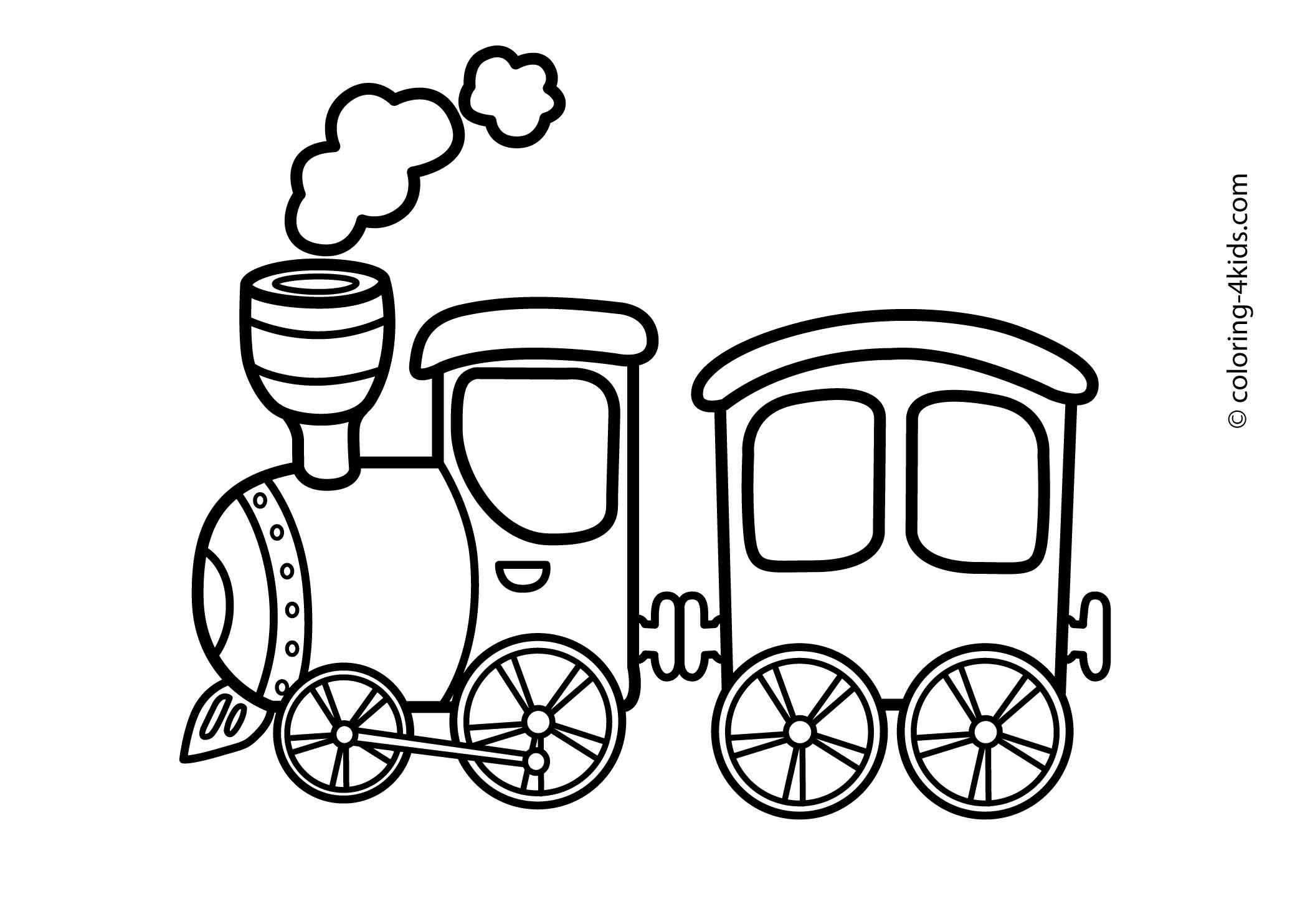 Train Coloring Pages For Kids
 Train transportation coloring pages for kids printable
