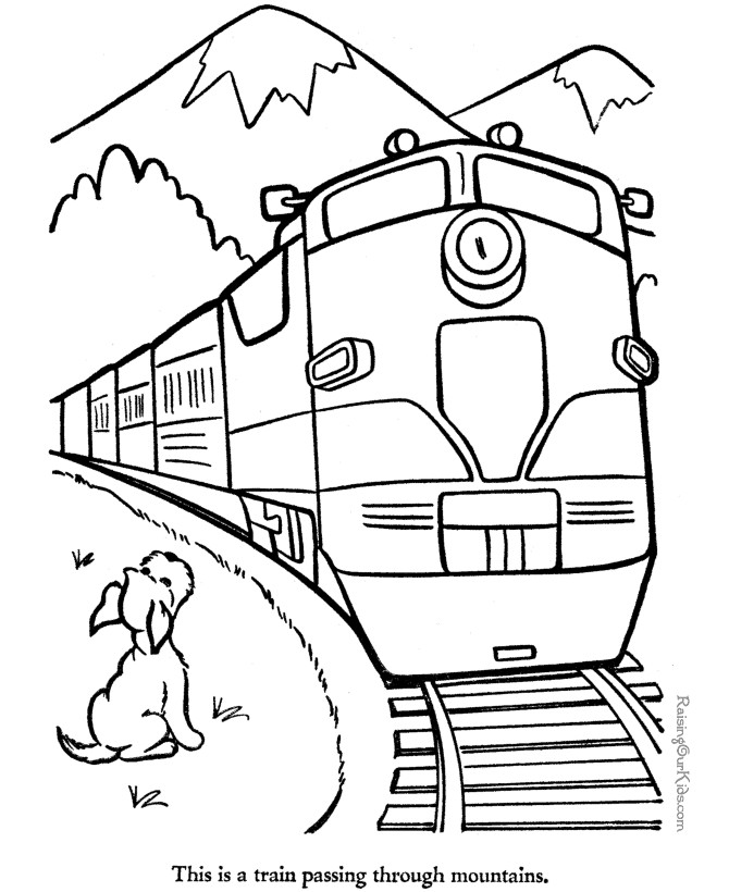 Train Coloring Pages For Toddlers
 Coloring Pages for Kids Trains Coloring Pages
