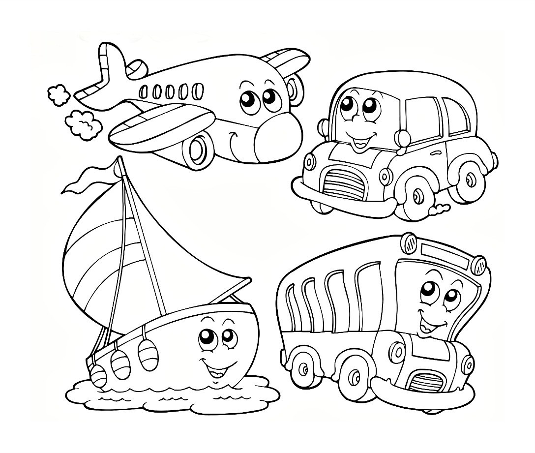 Transportation Coloring Pages For Toddlers
 Transportation Coloring Pages Fantasy Informative Sheets