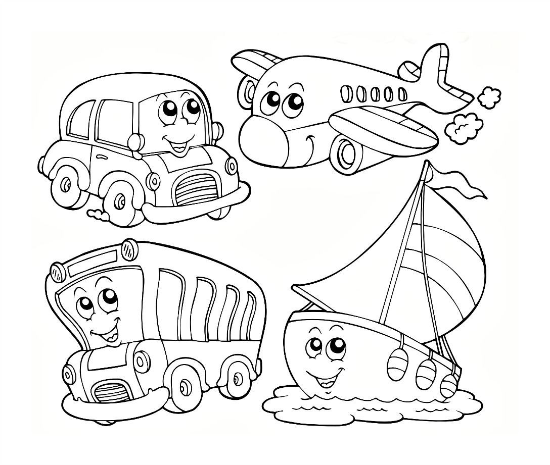 Transportation Coloring Pages For Toddlers
 Transportation Coloring Worksheets for Preschool Electric
