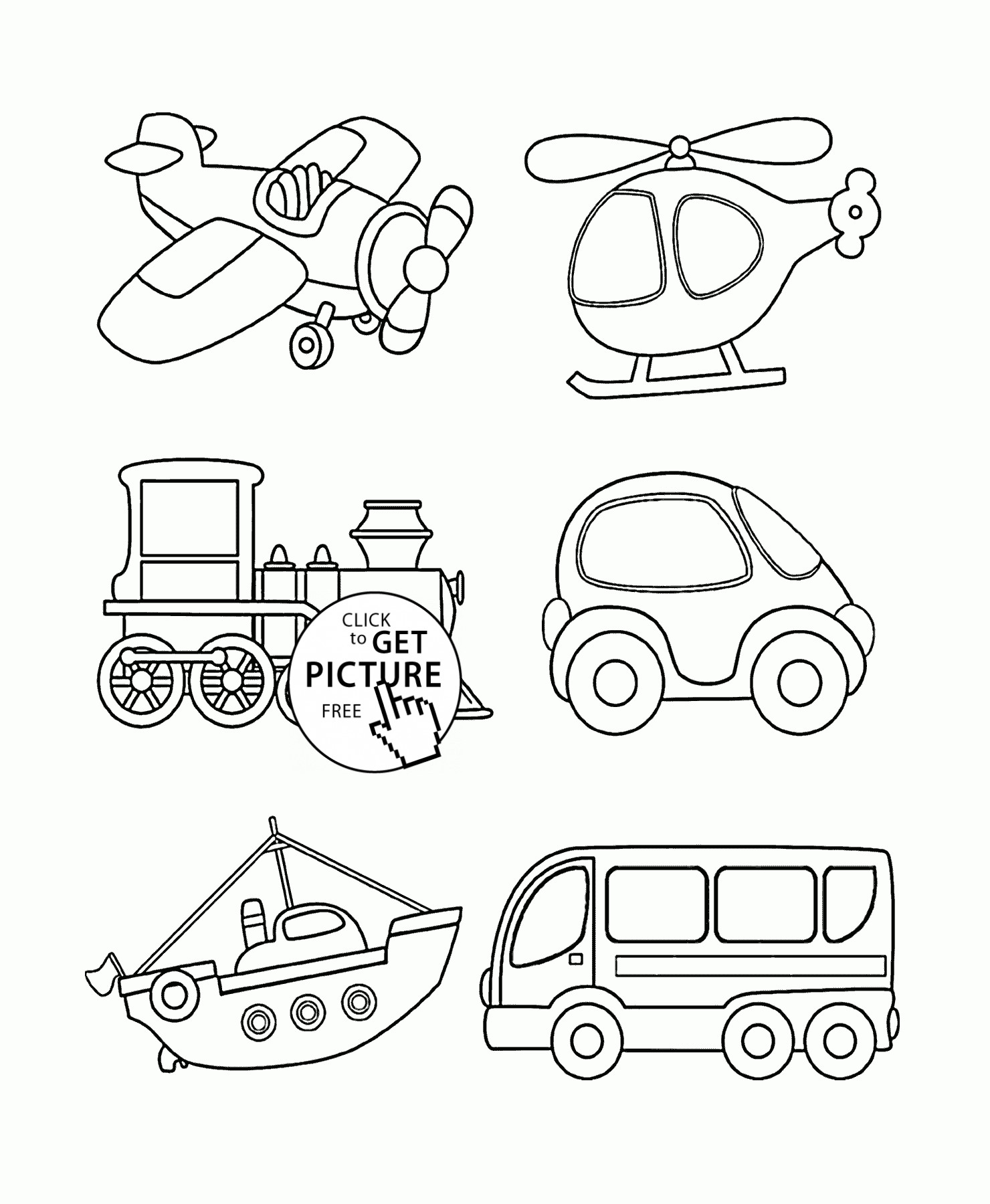 Transportation Coloring Pages For Toddlers
 Transportation coloring page for toddlers coloring pages