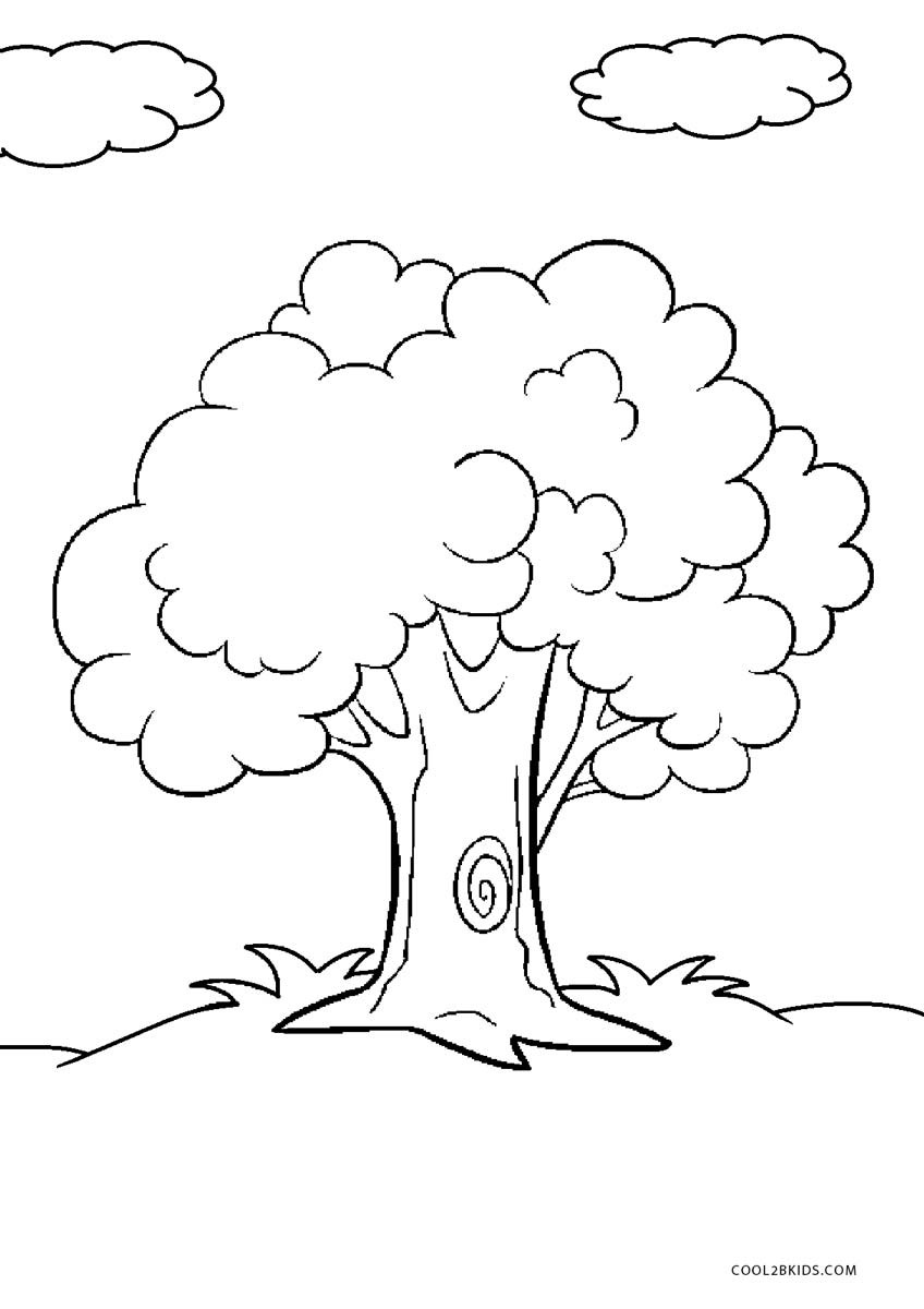 Tree Coloring Pages For Kids
 Free Printable Tree Coloring Pages For Kids