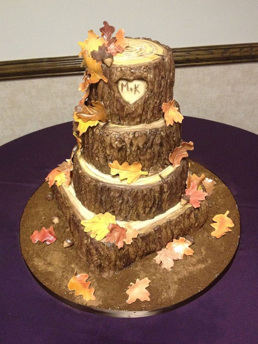 Tree Stump Wedding Cake
 Image result for stump wedding cake