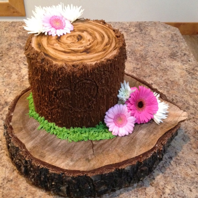 Tree Stump Wedding Cake
 Tree stump wedding cake Cooking