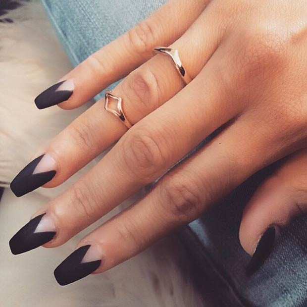 Triangle Nail Designs
 25 Matte Nail Designs You ll Want to Copy this Fall