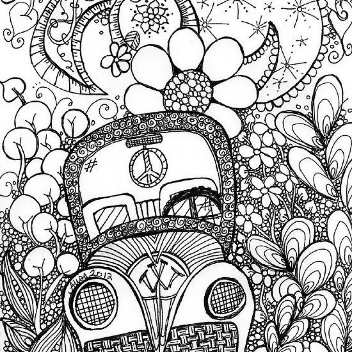Trippy Adult Coloring Books
 Get This Trippy Coloring Pages for Adults AJ21Y
