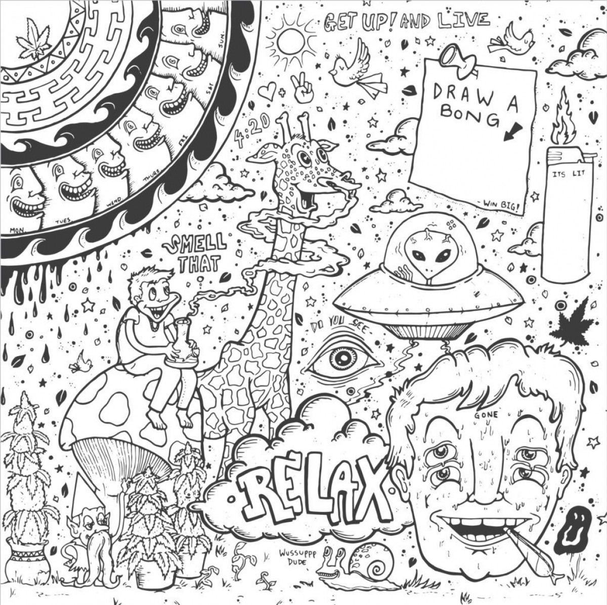 Trippy Adult Coloring Books
 Get This Free Trippy Coloring Pages to Print for Adults