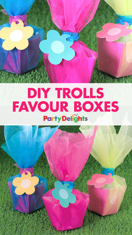 Trolls Diy Party Ideas
 DIY Trolls Favour Boxes
