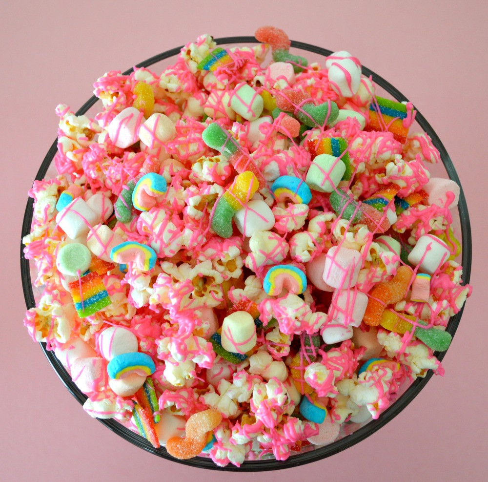 Trolls Food Party Ideas
 Poppy’s Pink Trolls Party Snack Mix