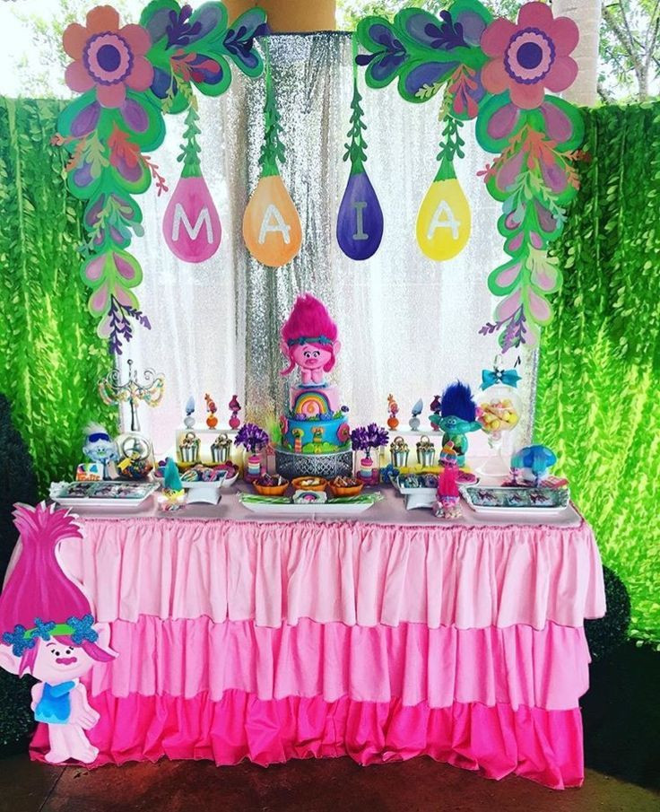 Trolls Party Decoration Ideas
 Pin on party