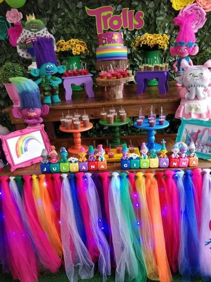 Trolls Party Ideas For Girl
 Pin on troll birthday party