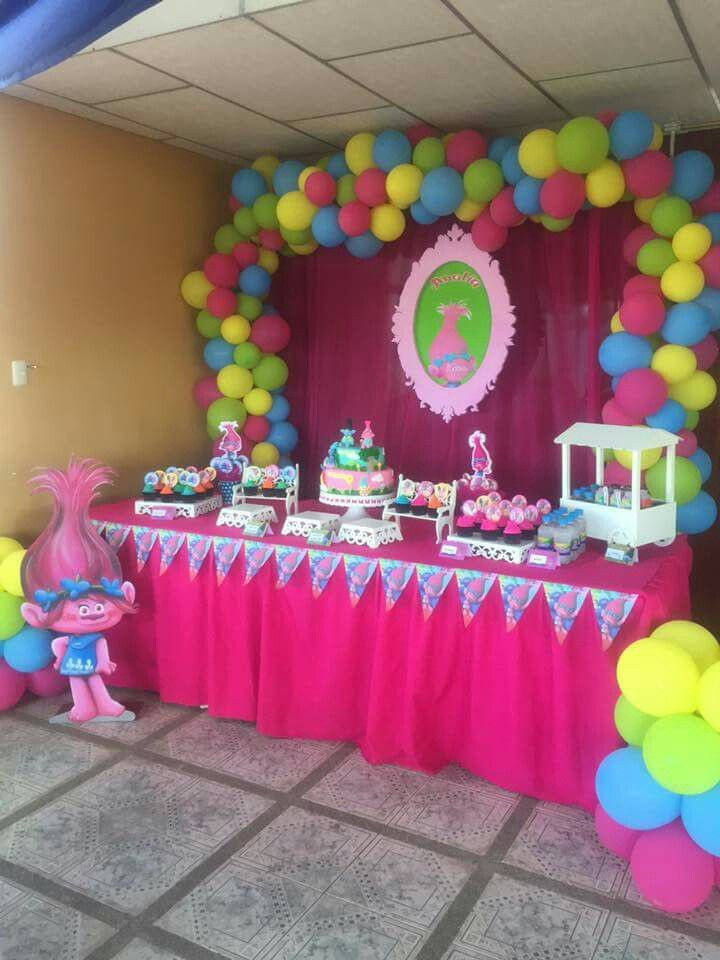 Trolls Party Ideas For Girl
 Trolls party adis 3rd birthday