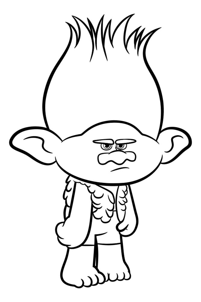 Trolls Printable Coloring Pages
 Trolls Coloring pages