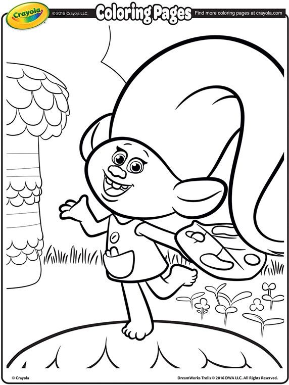 Trolls Printable Coloring Pages
 Trolls Harper Coloring Page
