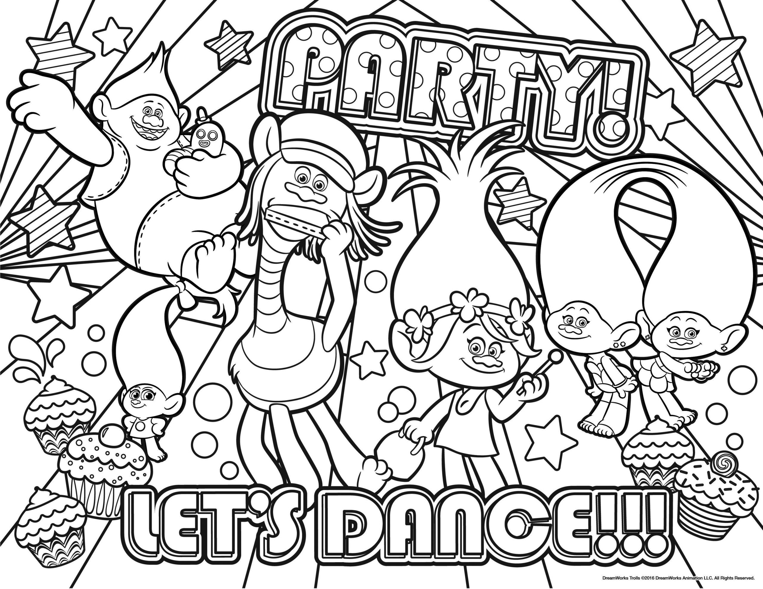 Trolls Printable Coloring Pages
 trolls coloringpage 02 3300×2550