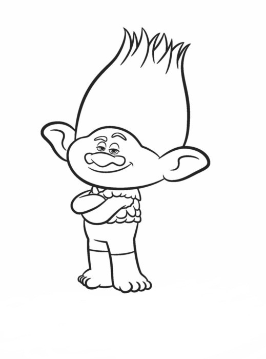 Trolls Printable Coloring Pages
 Trolls Coloring pages to and print for free