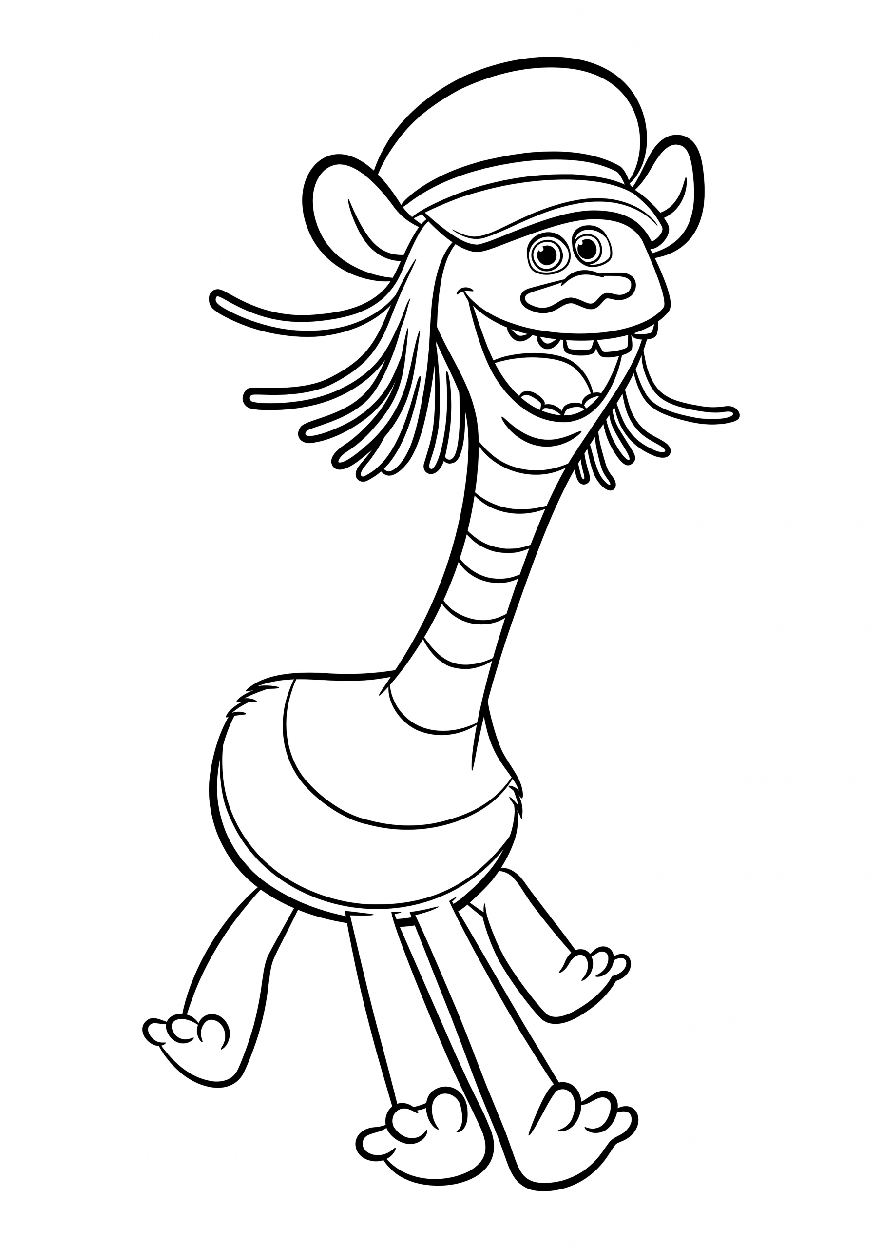 Trolls Printable Coloring Pages
 Girl Troll Pages Coloring Pages