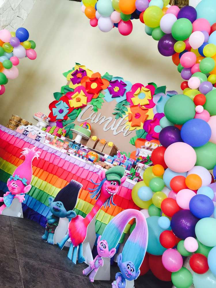 Trolls Theme Party Ideas
 Trolls Party Birthday Party Ideas 1 of 39