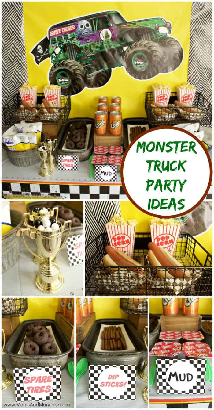 Truck Themed Birthday Party
 Monster Truck Birthday Party Ideas Moms & Munchkins