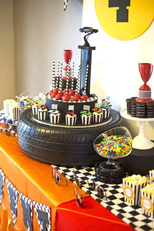 Truck Themed Birthday Party
 A Rad Race Car Themed 4th Birthday Party