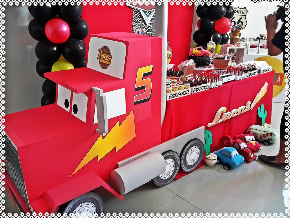 Truck Themed Birthday Party
 Cars Disney movie Birthday Party Ideas in 2019