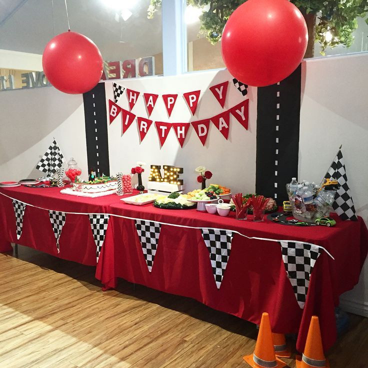 Truck Themed Birthday Party
 Cars Party Table decor in 2019