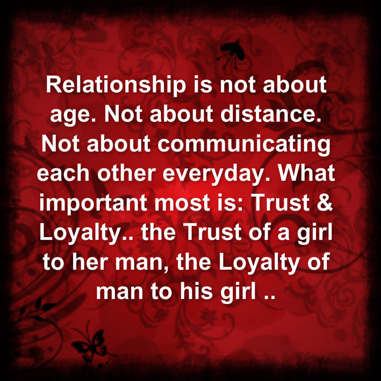 Trust Relationship Quote
 Awesome Quotes Relationship is not about age