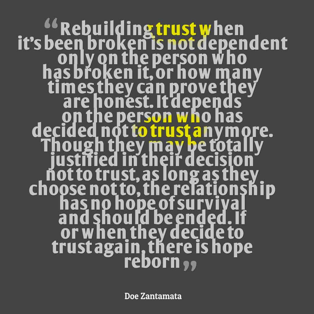 Trust Relationship Quote
 Broken Trust Quotes and Saying with